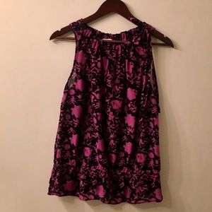 LOFT Cotton Tie-Neck Tank sz M